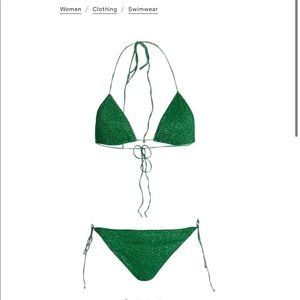 NWT Oseree Lumiere Glitter Bikini M